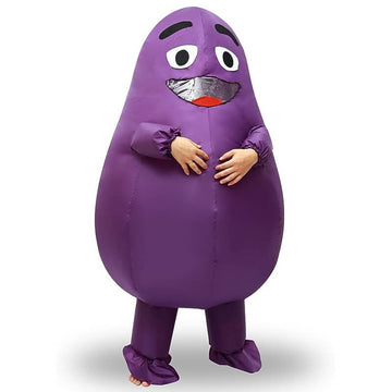 Inflatable Grimace Costume 2023 Grimace Halloween Costume Adults BEcostume